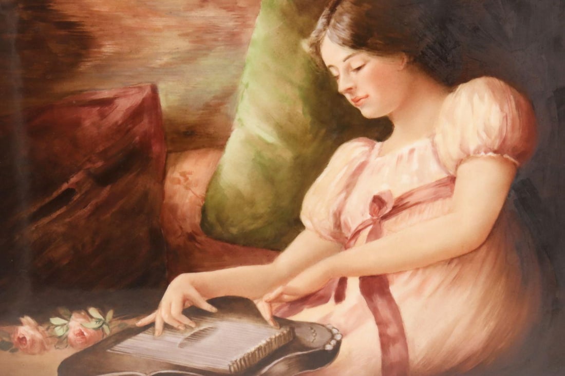 Limoges Tressemanes & Vogt Hand-Painted Porcelain Plaque (1 of 7)