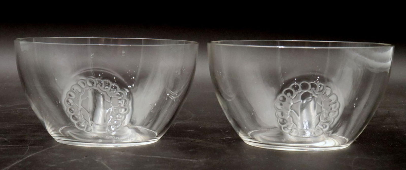René Lalique (French, 1860–1945) Glass Shallow bowls (1 of 4)