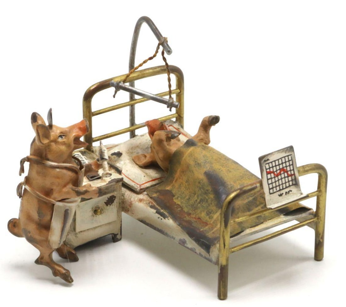 Franz Bergmann Cold Painted Whimsical Bronze Group (1 of 5)