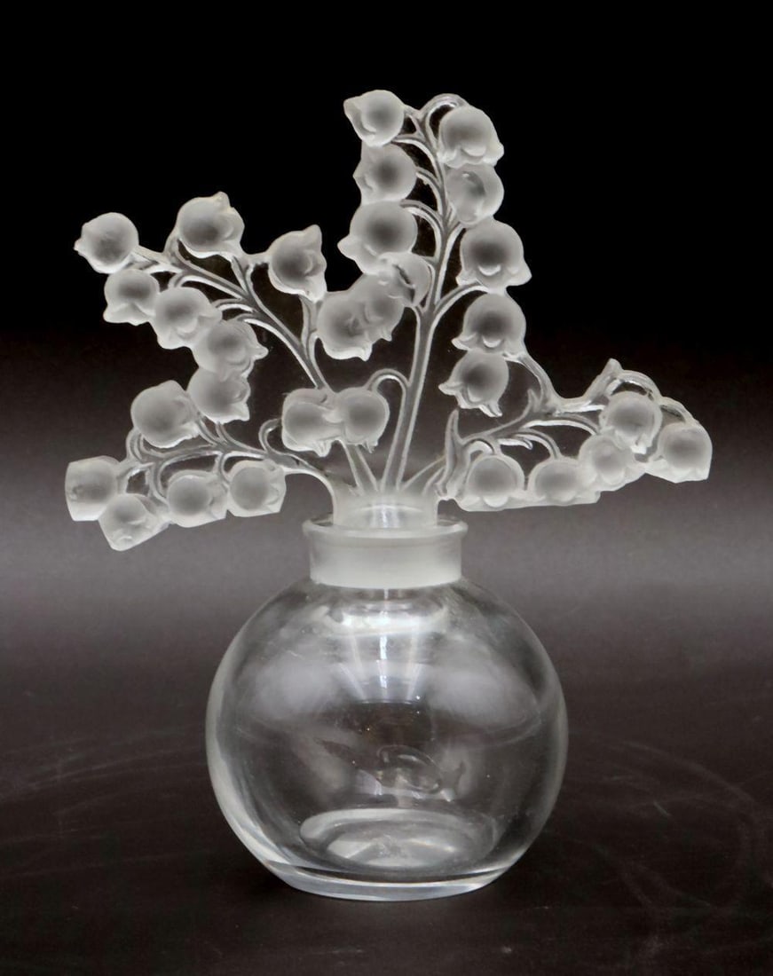 Lalique "Clairefontaine Lily of the Valley" Perfume Bottle (1 of 5)