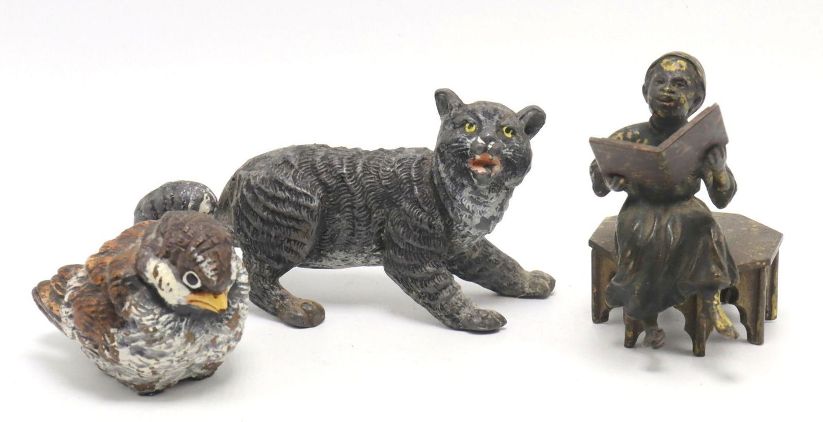 Lot of 3 Continental Viennese Bronze Figurines (1 of 5)