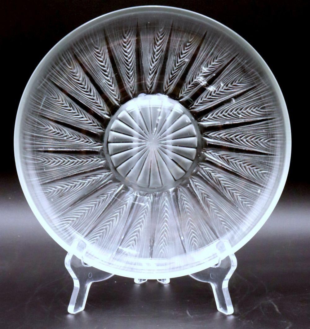 René Lalique “Epis” Frosted Glass Plate (1 of 6)