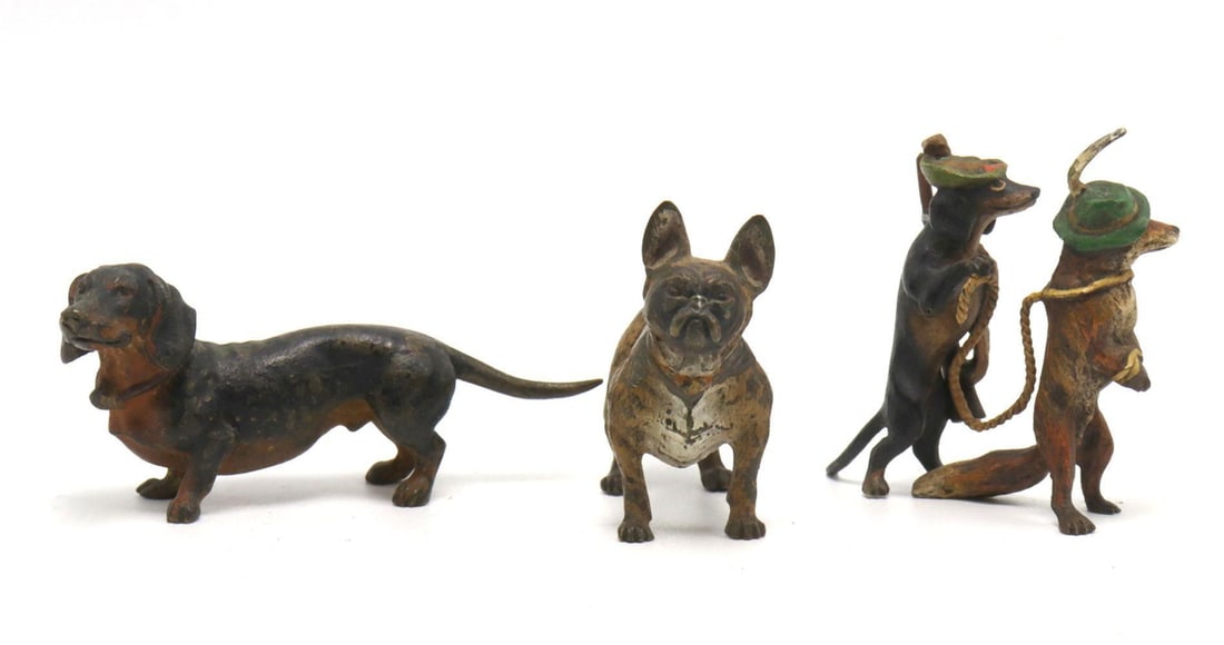 Lot of 20th C. Cold Painted Bronze Animal Figurines (1 of 5)