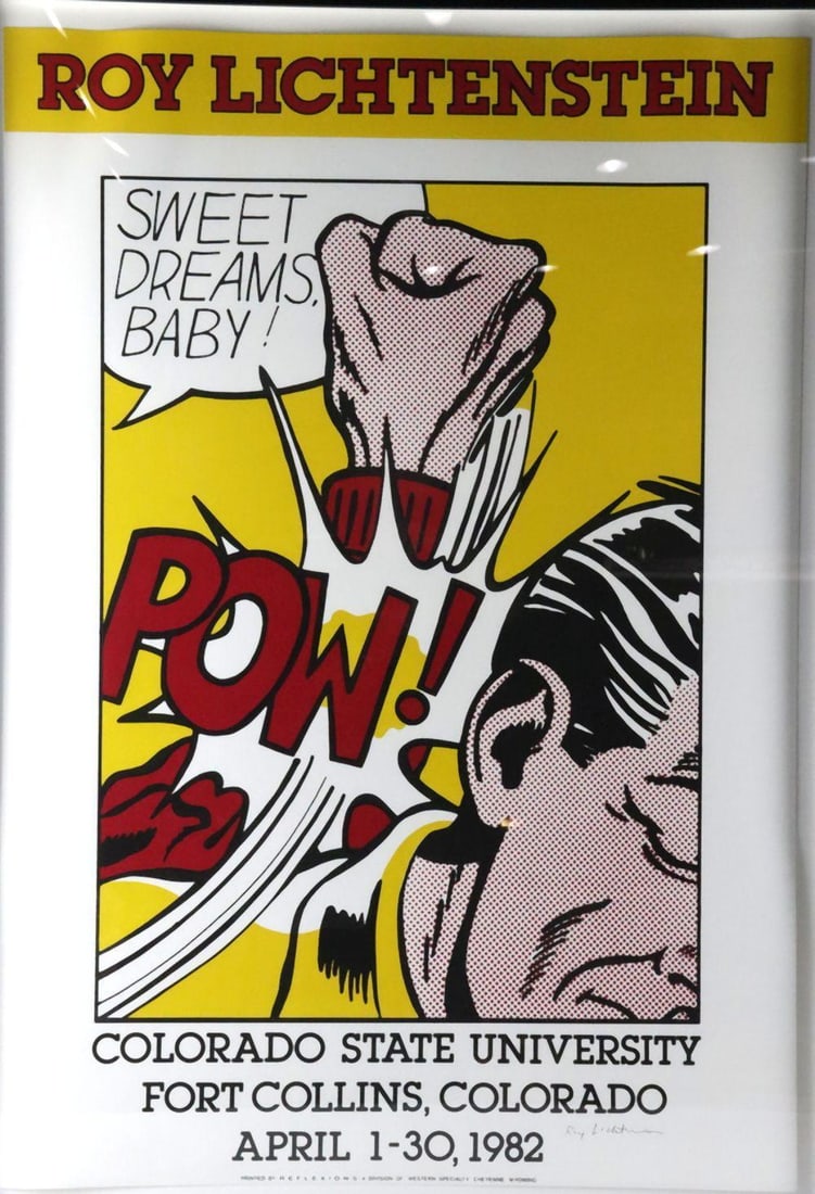 Roy Lichtenstein "Sweet Dreams, Baby!" Signed Screenprint Poster (1 of 6)
