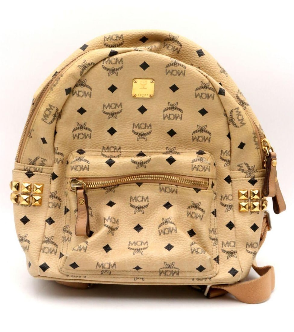 MCM "Stark Visetos" Small Side Stud Backpack (1 of 5)