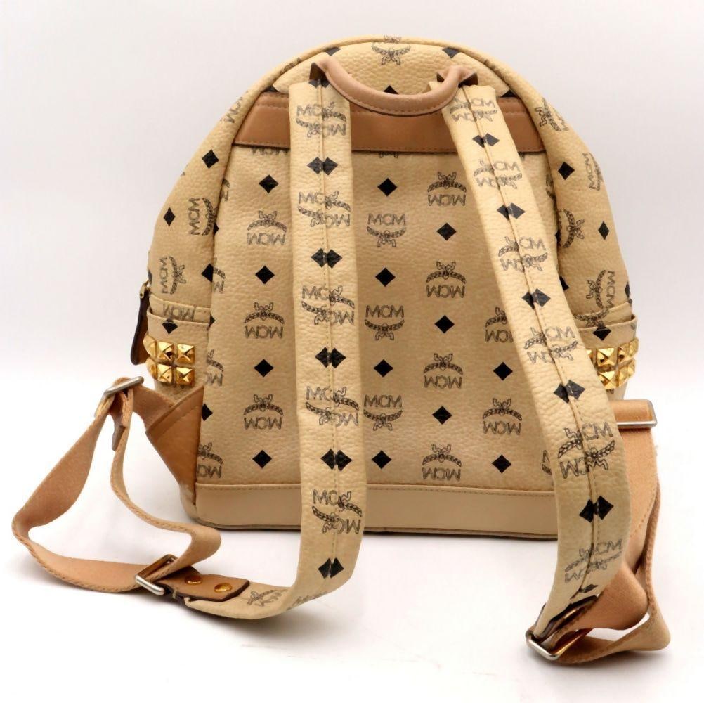 MCM "Stark Visetos" Small Side Stud Backpack - 2