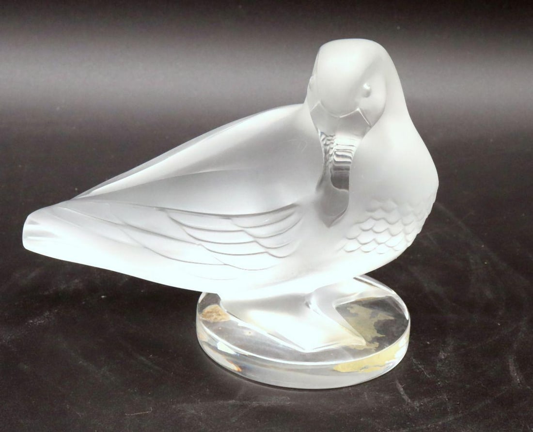 Lalique "Duck" Crytal Sculpture (1 of 8)