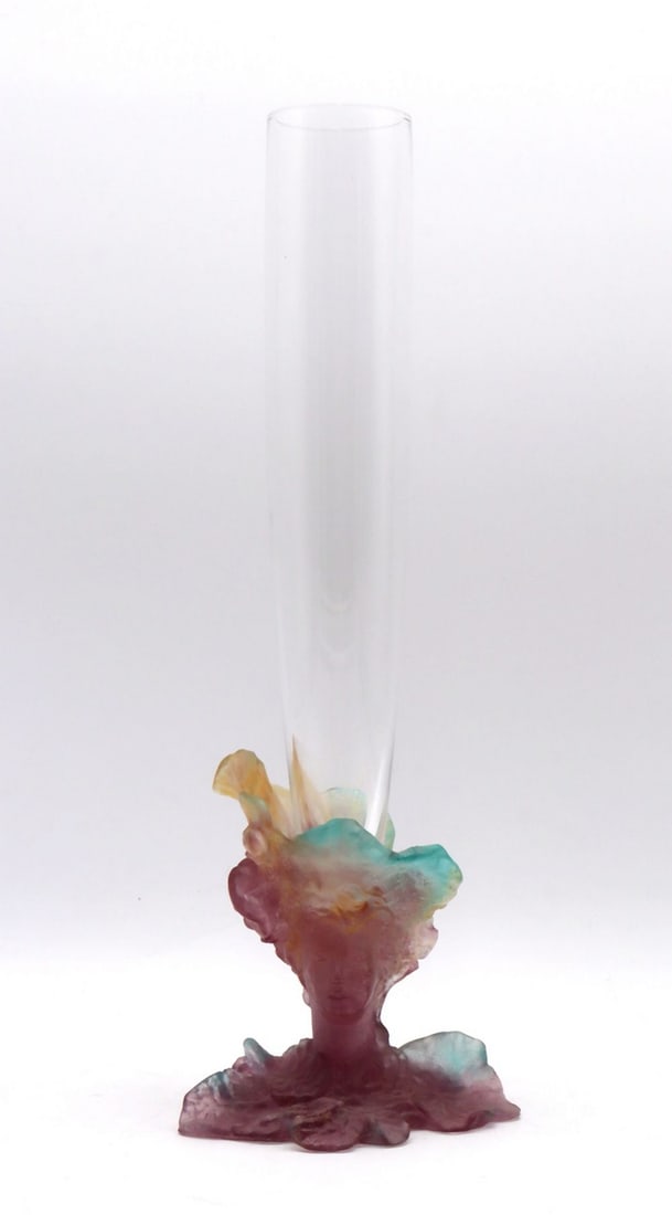 Daum France Pate de Verre Bud Vase (1 of 6)
