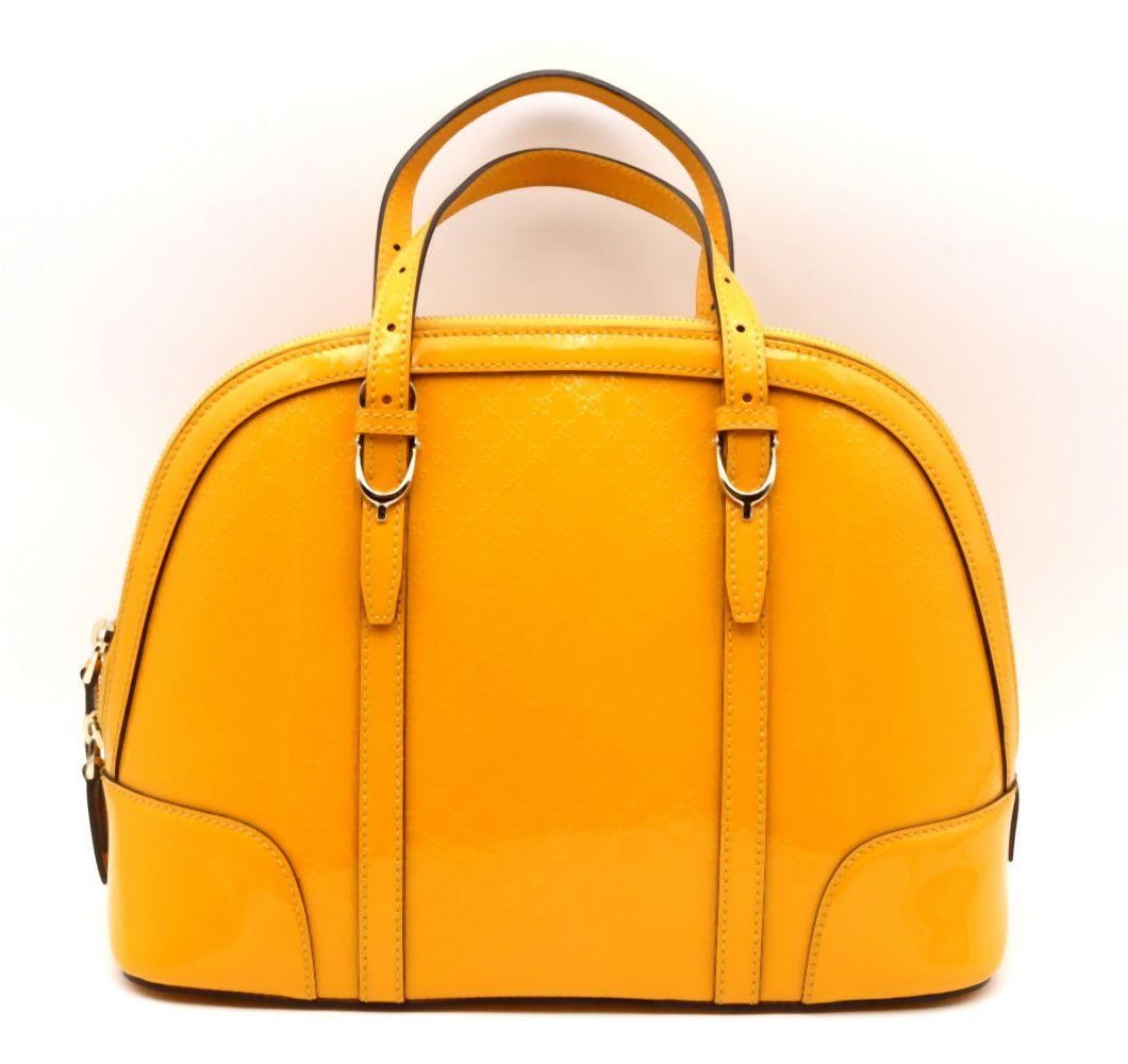 Gucci "Microguccisima" Yellow Top Handle Dome Bag (1 of 5)