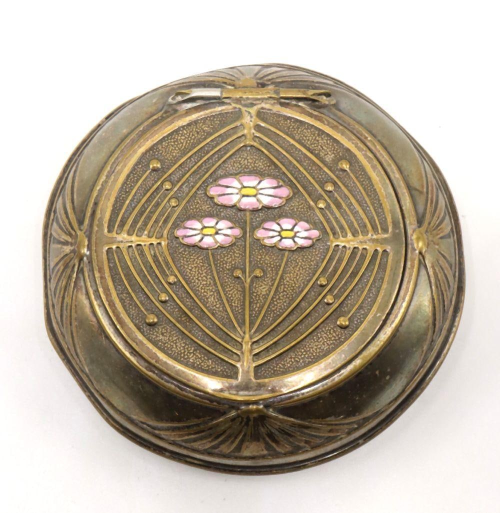 Late 19th C. Art Nouveau Powder Box (1 of 4)