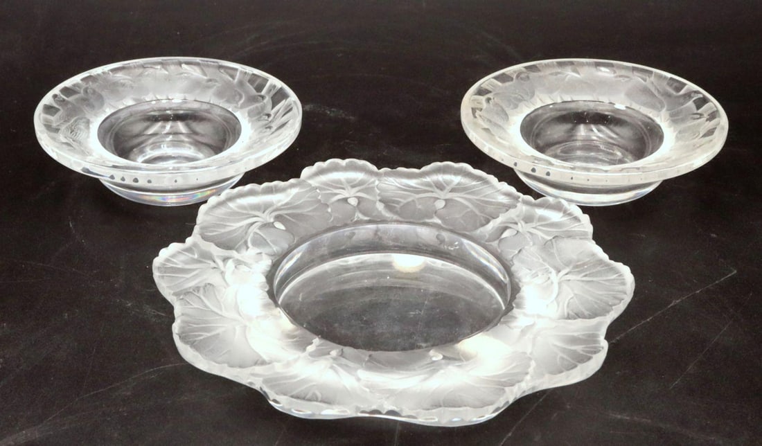 Group of Lalique Crystal Ashtrays (1 of 8)