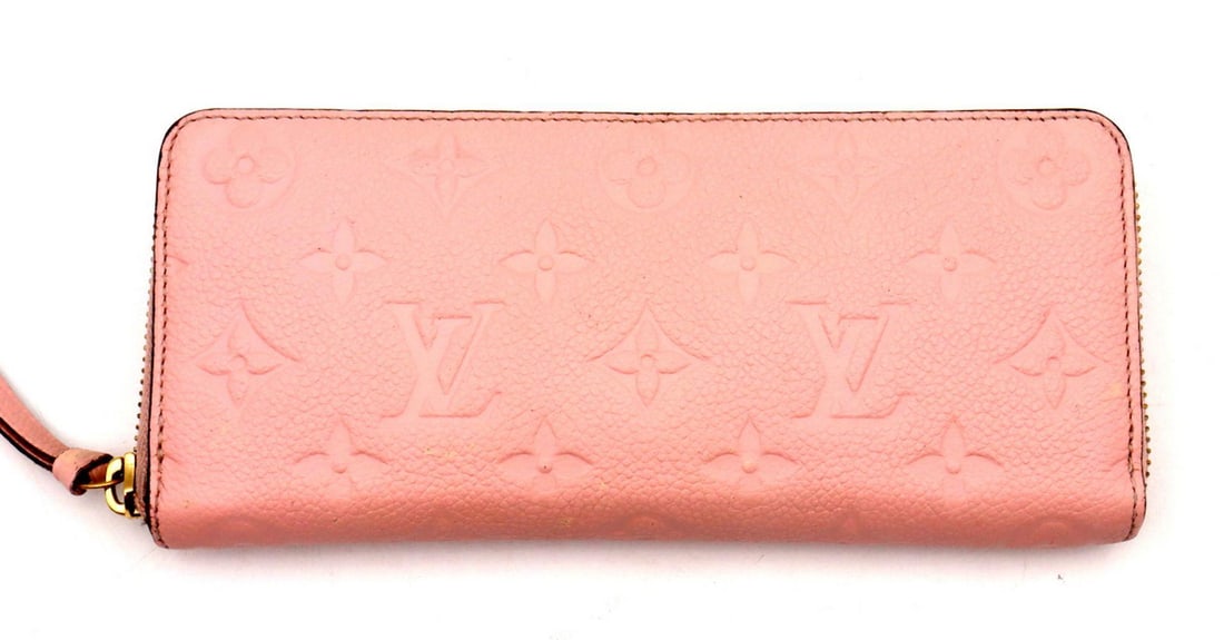 Louis Vuitton Pink Monogram "Empreinte" Zippy Wallet (1 of 6)