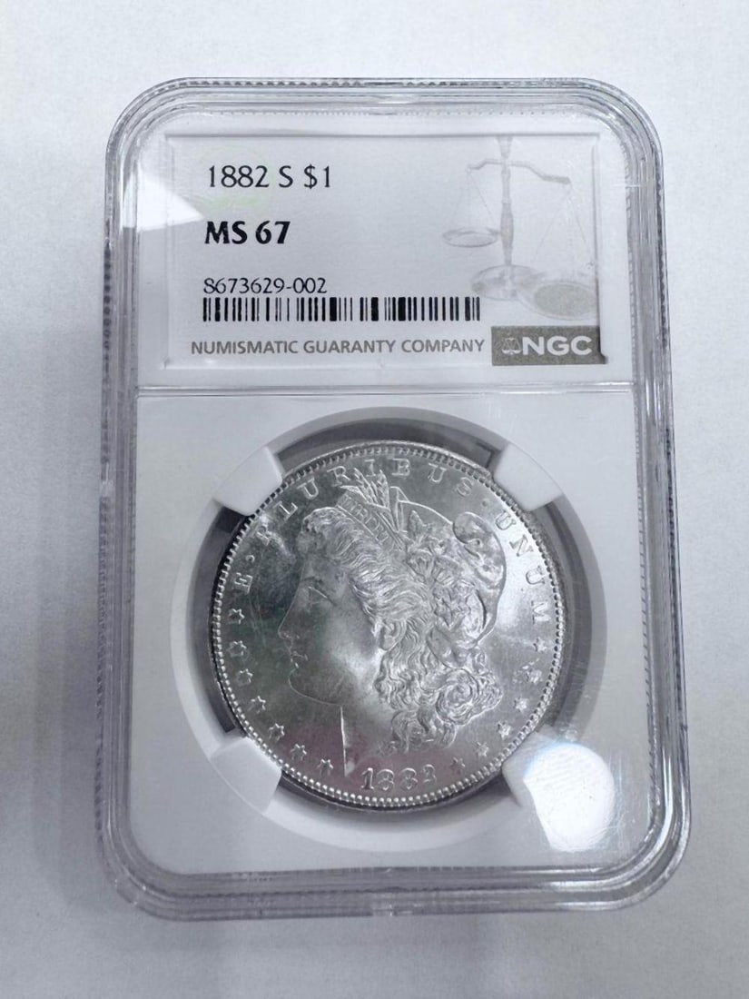 1882-S Morgan Silver Dollar NGC MS67 (1 of 2)