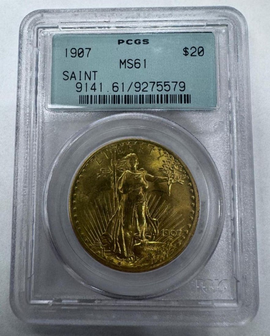 1907 Saint-Gaudens Double Eagle PCGS MS61 (1 of 2)