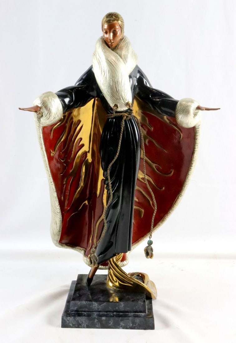 Erté "Faubourg St. Honore" Bronze Sculpture (1 of 7)