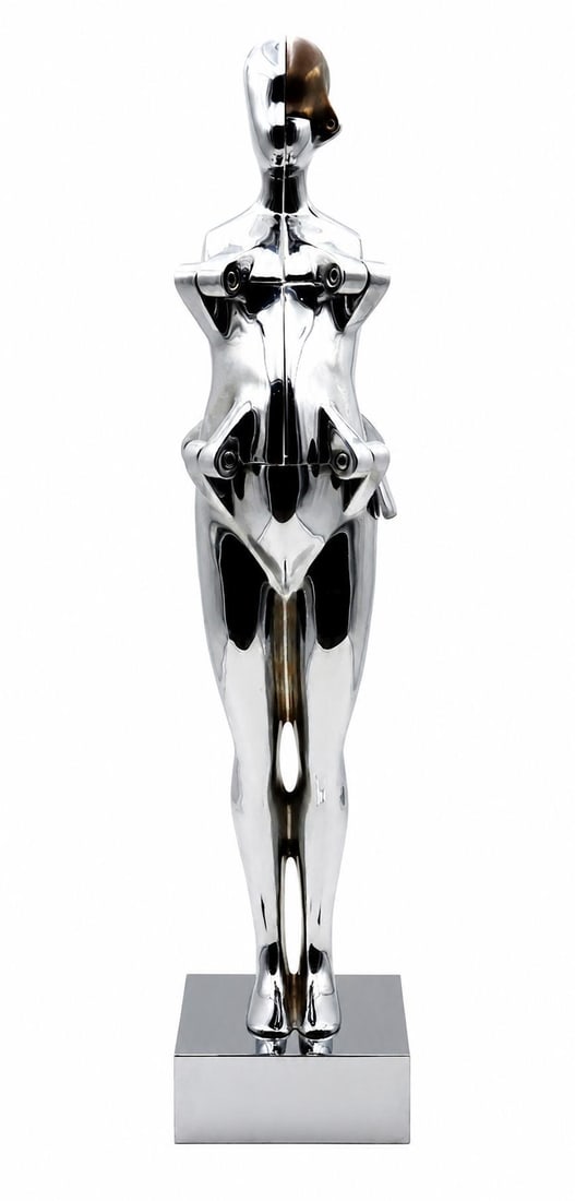 Ernest Trova (American, 1927-2009) Chromed Bronze Sculpture (1 of 9)
