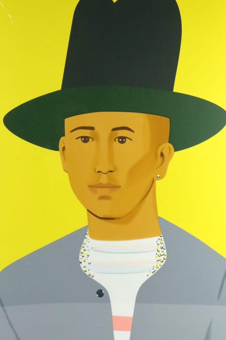 Alex Katz "Pharrell Williams" Screenprint: Alex Katz (American, b. 1927) Pharrell Williams Screenprint on paper, Backdoor Edition Circa 21st century 39" H x 28 1/2" W A screenprint portrait of Pharrell Williams by Alex Katz, rendered i
