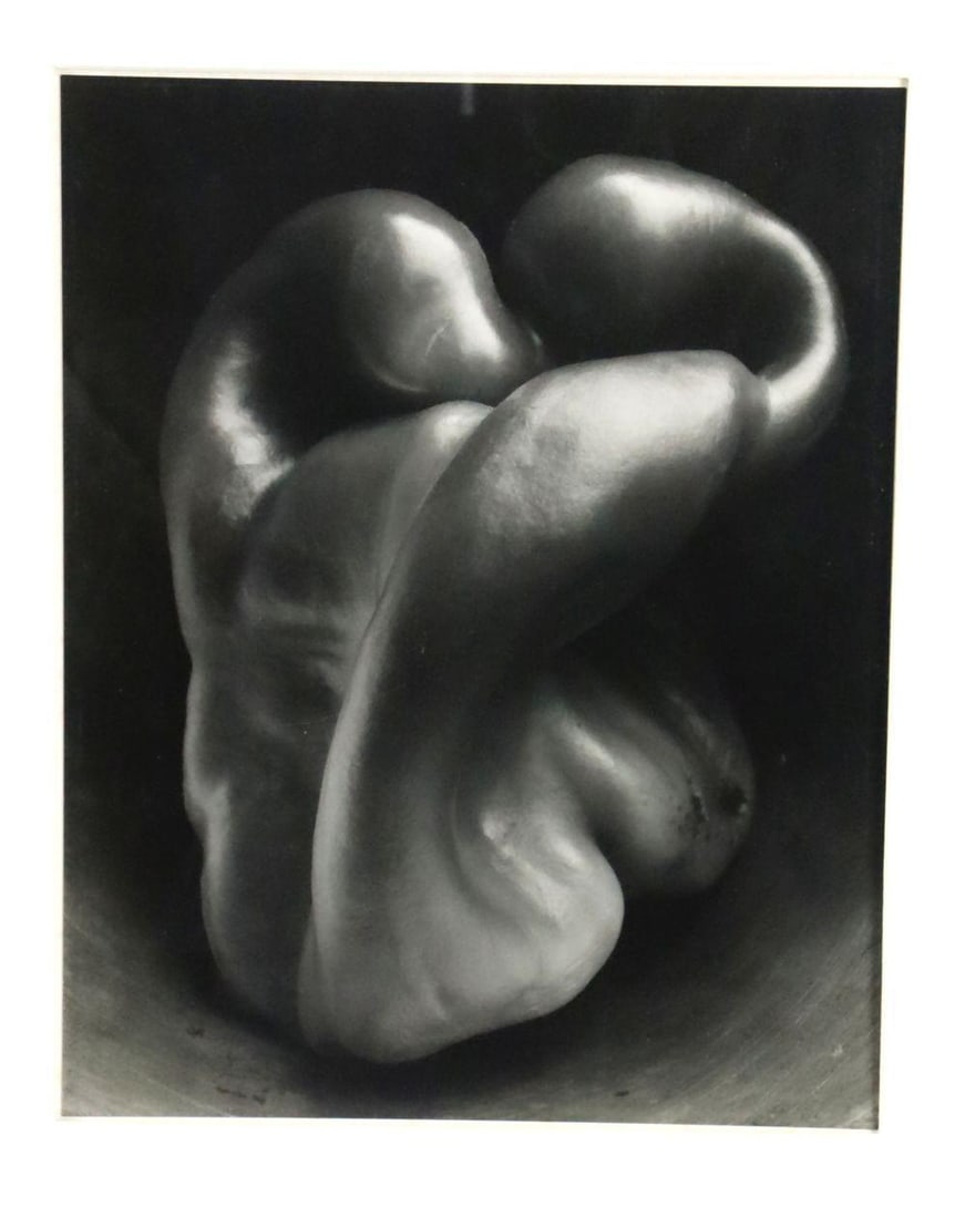 Edward Weston (American, 1886–1958) "Pepper" Gelatin Silver Print: Edward Henry Weston (American, 1886–1958) Pepper (negative 1930, printed later) Gelatin silver print on paper Estate stamp “Negative by Edward Weston”; signed on reverse by Cole