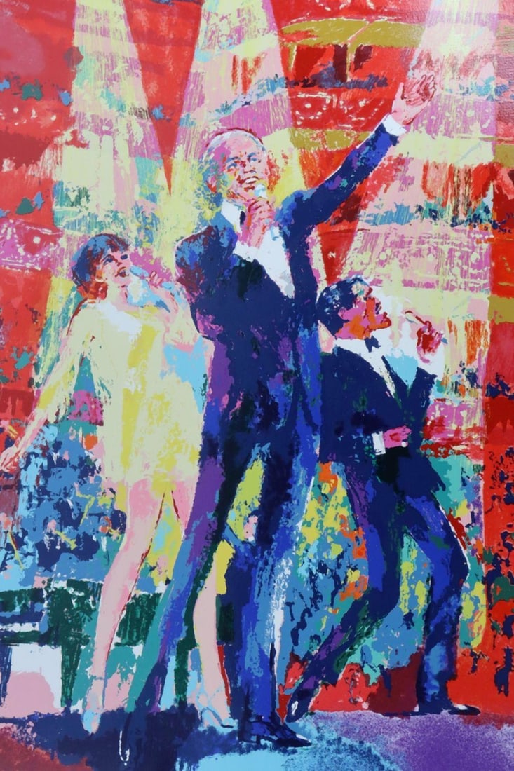 LeRoy Neiman "Frank Sinatra" Serigraph : LeRoy Neiman (American, 1921–2012) Frank Sinatra Serigraph Circa 20th century 41 1/2" H x 31 5/8" W A serigraph portrait of Frank Sinatra by LeRoy Neiman, executed in the artist’s 