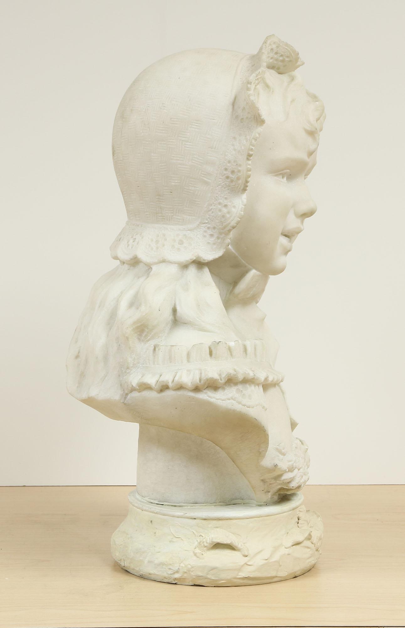 French Marble Bust Sculpture - 4