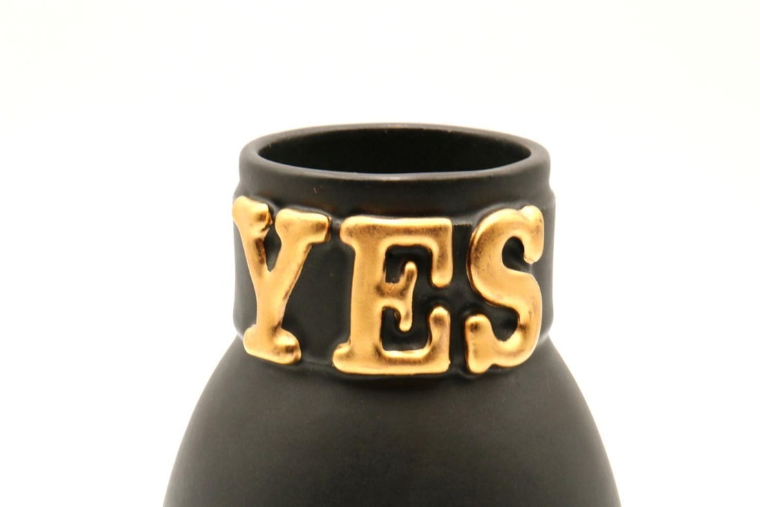 Amanda Wright "Yes" Stoneware Vase - 2