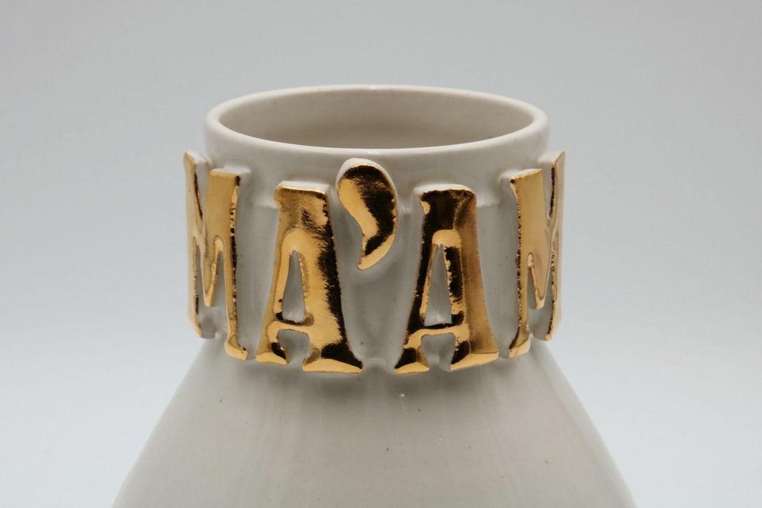 Amanda Wright "MA'AM" Stoneware Vase - 2