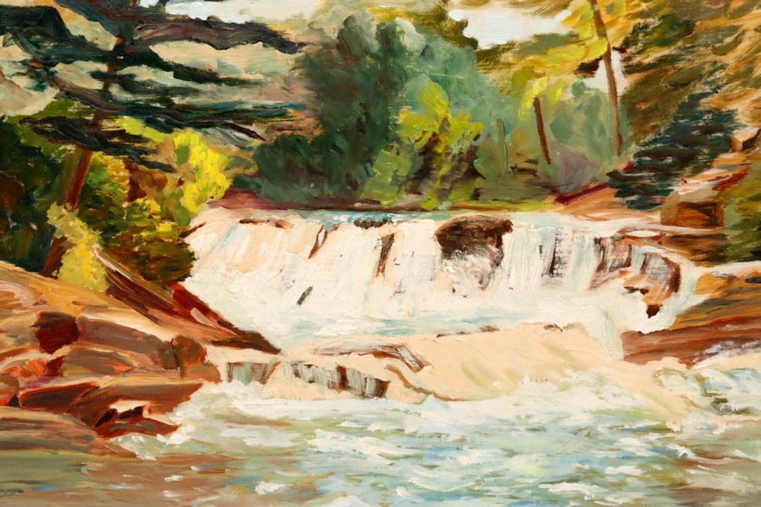 Attr. A.Y. Jackson Landscape Oil Painting on Panel  (1 of 5)