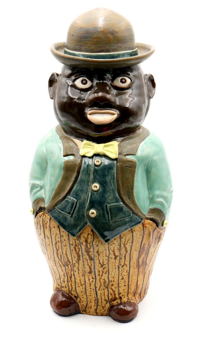 Vintage Rodney Leftwich Pottery Sculpture: Rodney Leftwich (American, b. 1943) Untitled Pottery sculpture 1989 22 1/2" H x 10" W x 11" D Vintage pottery sculpture by Asheville, North Carolina artist Rodney Leftwich, featuring an ex