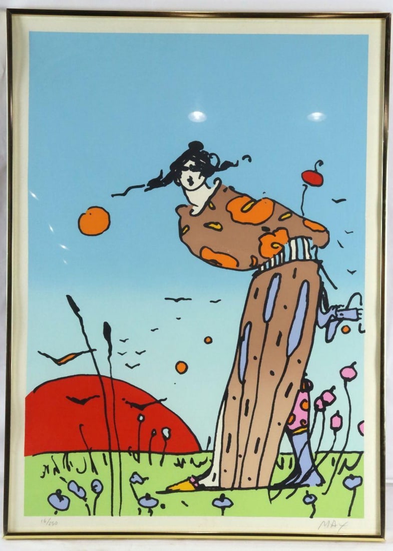 Peter Max (American, b. 1937) "Spring Girl" Serigraph (1 of 5)