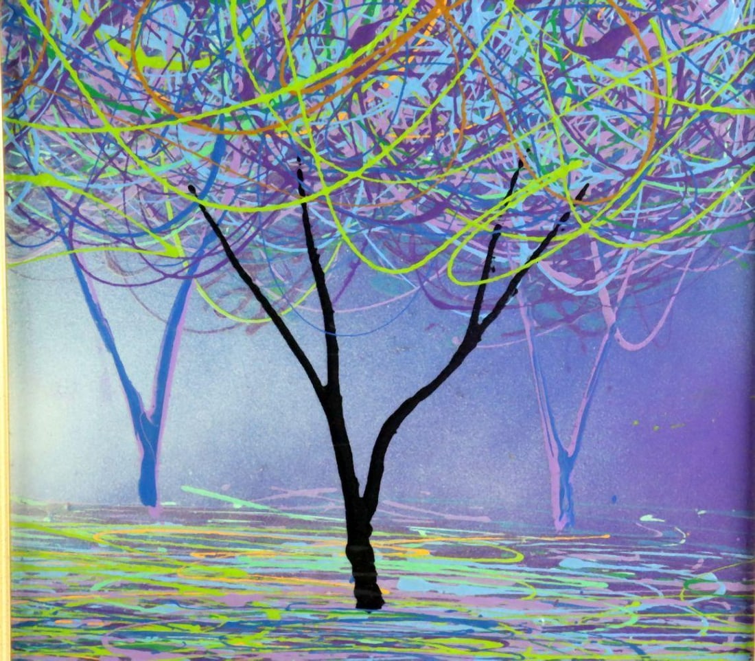 Michael Romero (American, b. 1992) "Tree" Acrylic on Canvas (1 of 5)