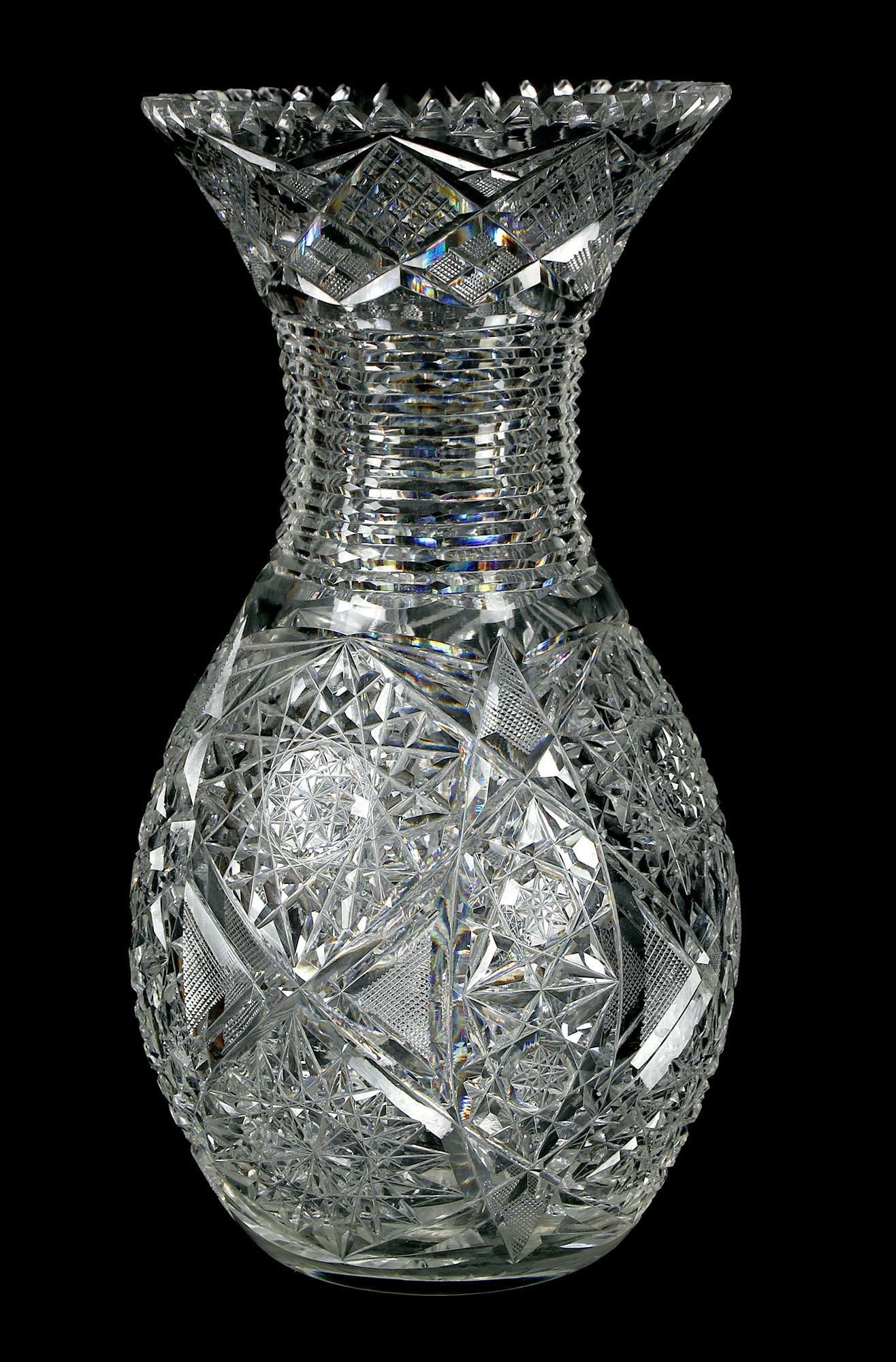 Museum Quality Brilliant Cut Glass Vase (1 of 3)
