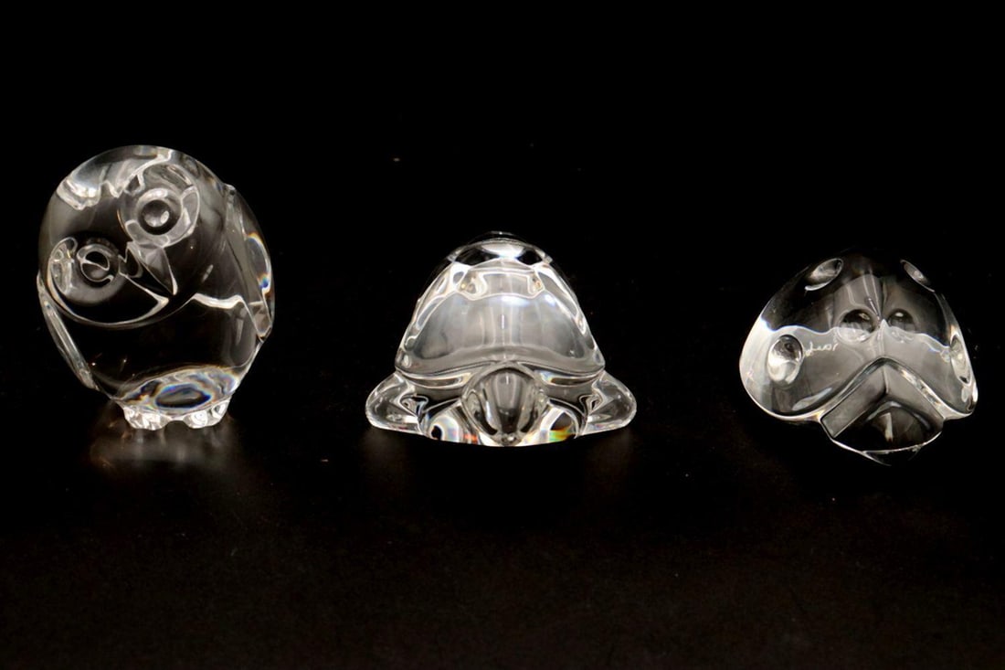 Three Steuben Crystal Hand Coolers - 2
