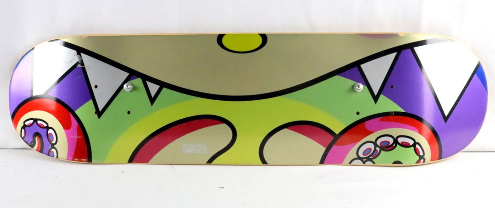 Takashi Murakami "Complexcon" Exclusive Skate Deck: Takashi Murakami (Japanese, b. 1962) "Complexcon" Exclusive Skate Deck Measurements: approx. 30 in. W x 8 1/2 in. L A Takashi Murakami “Complexcon” exclusive skateboard deck. Murak
