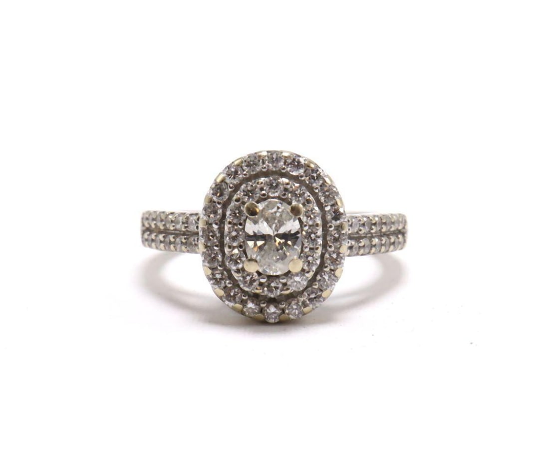 14Kt White Gold and Diamond Engagement Ring (1 of 5)