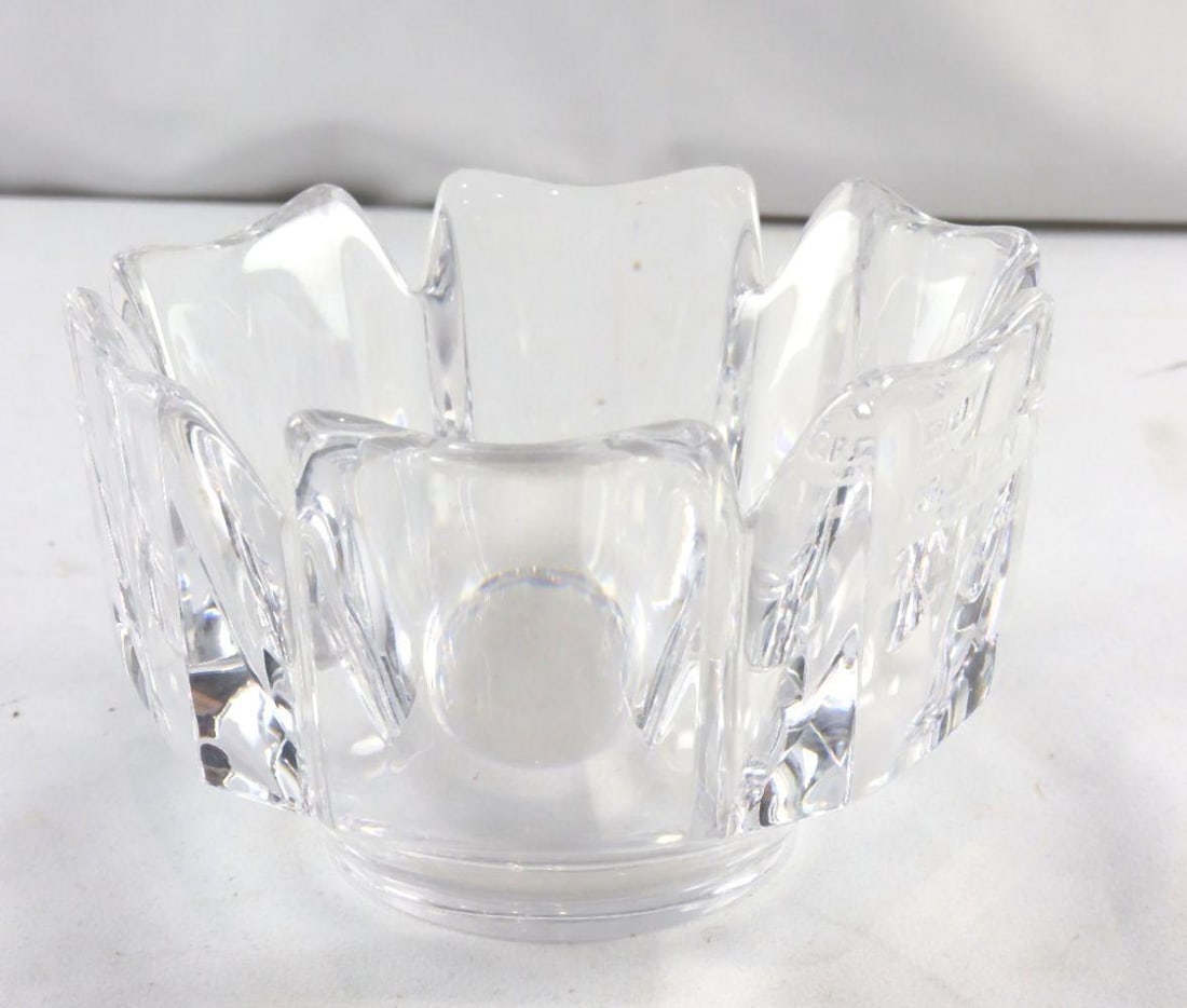 Orrefors "Lab Safety Supply " Crystal Decorative Bowl (1 of 3)