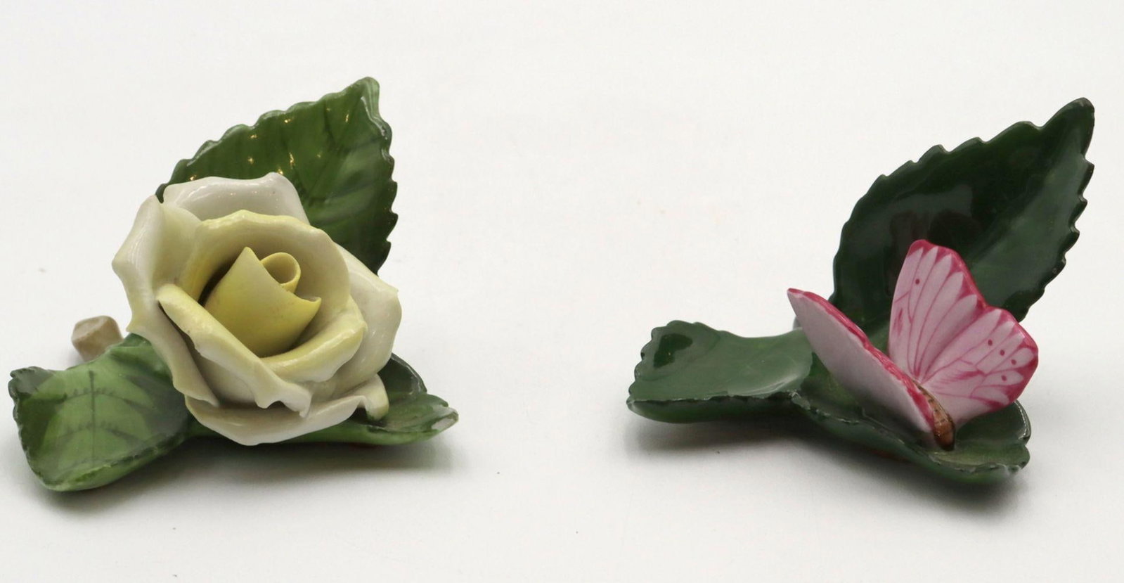 Two Herend Hand Painted Porcelain Card Holders (1 of 4)