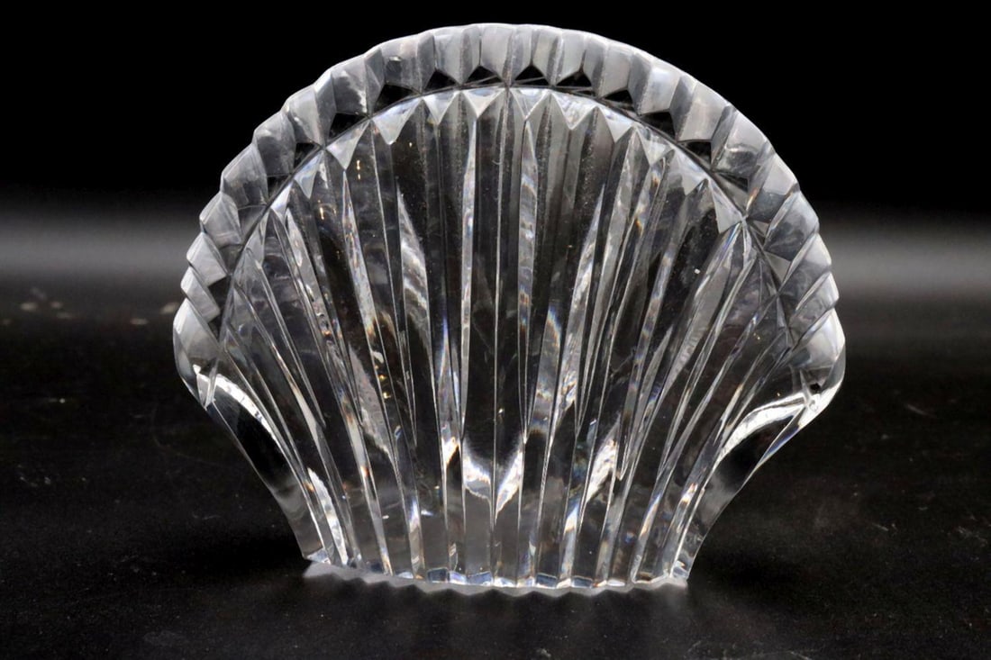 Two Waterford Cut Crystal Shells - 2