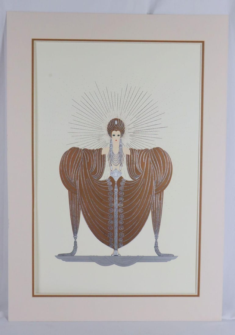 Erte "Radiance" Embossed Poster - 2