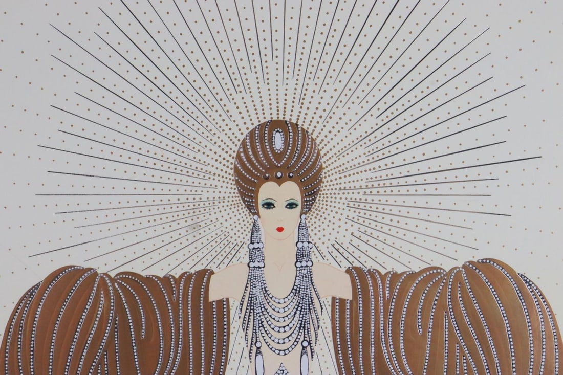 Erte "Radiance" Embossed Poster - 3