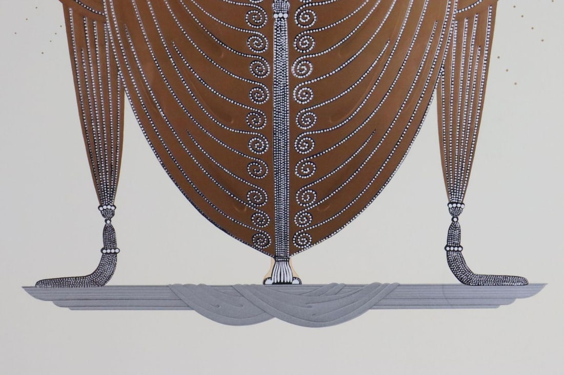 Erte "Radiance" Embossed Poster - 4