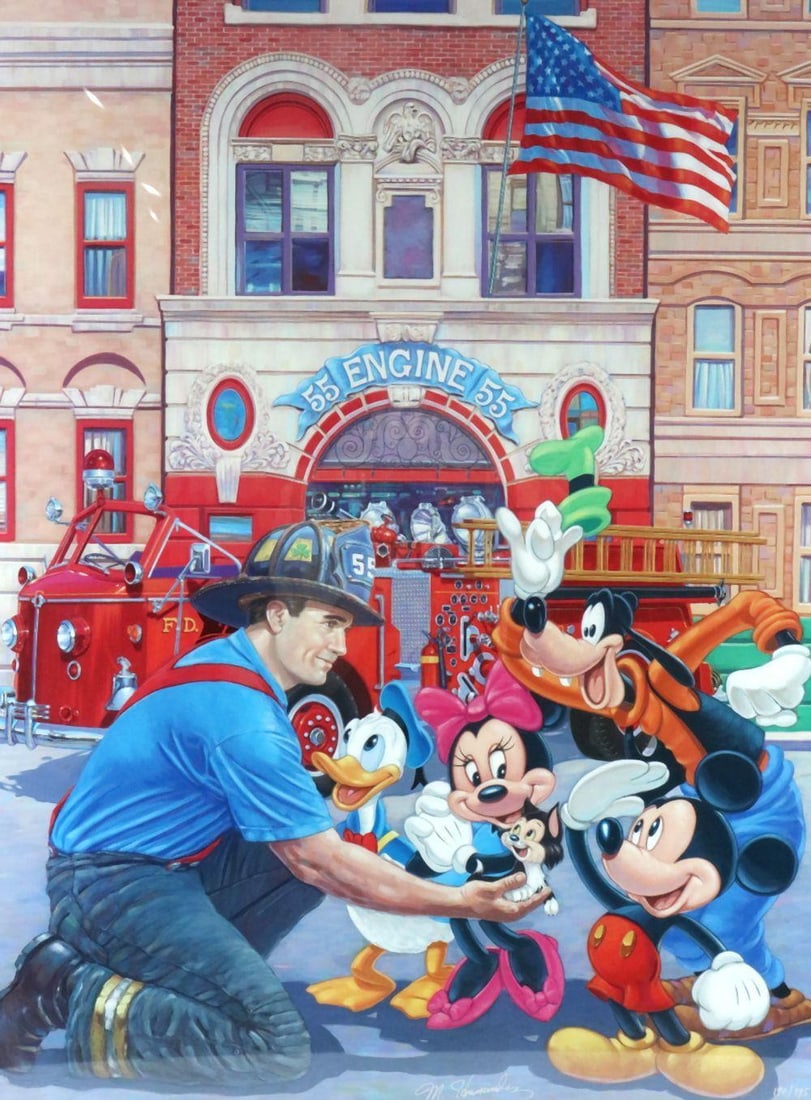 Manny Hernandez "Engine 55" Lithograph (1 of 7)