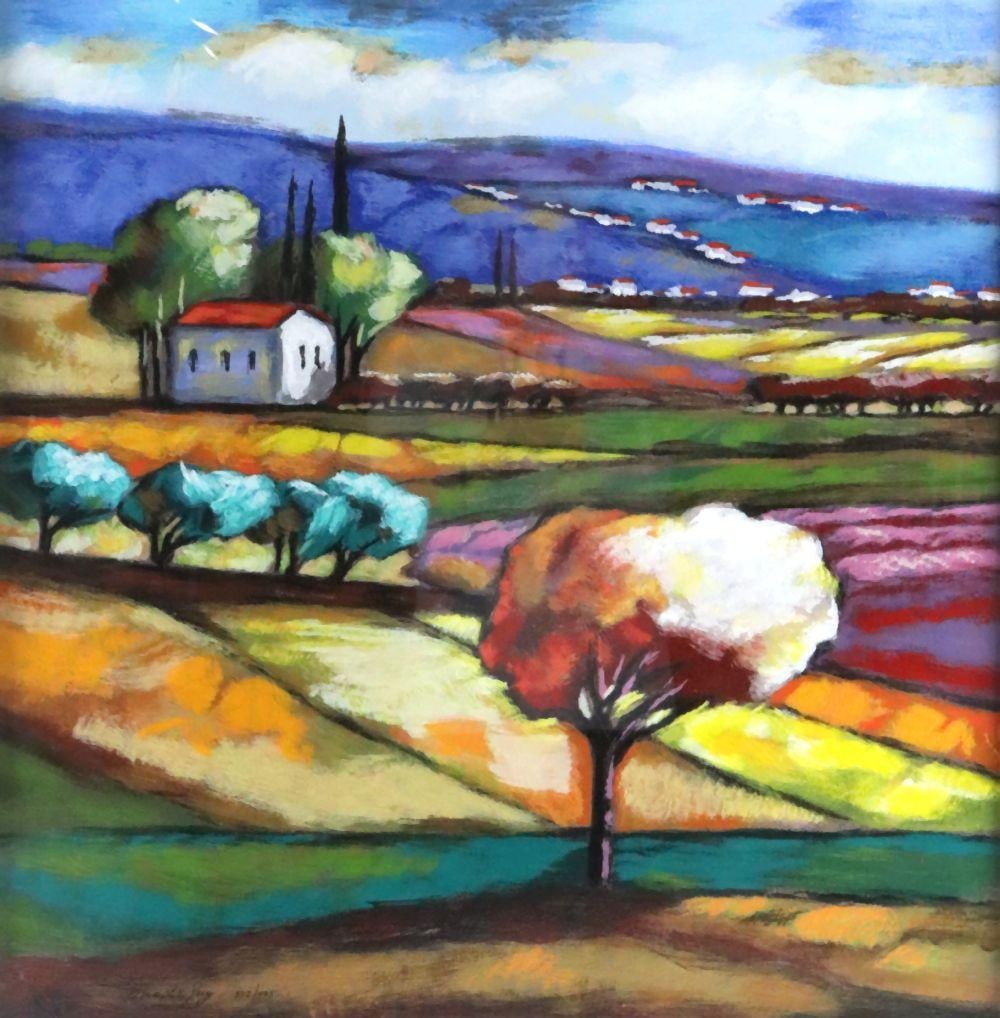 Slava Brodinsky (Russian, b. 1955) "Evening Bliss" Serigraph (1 of 4)