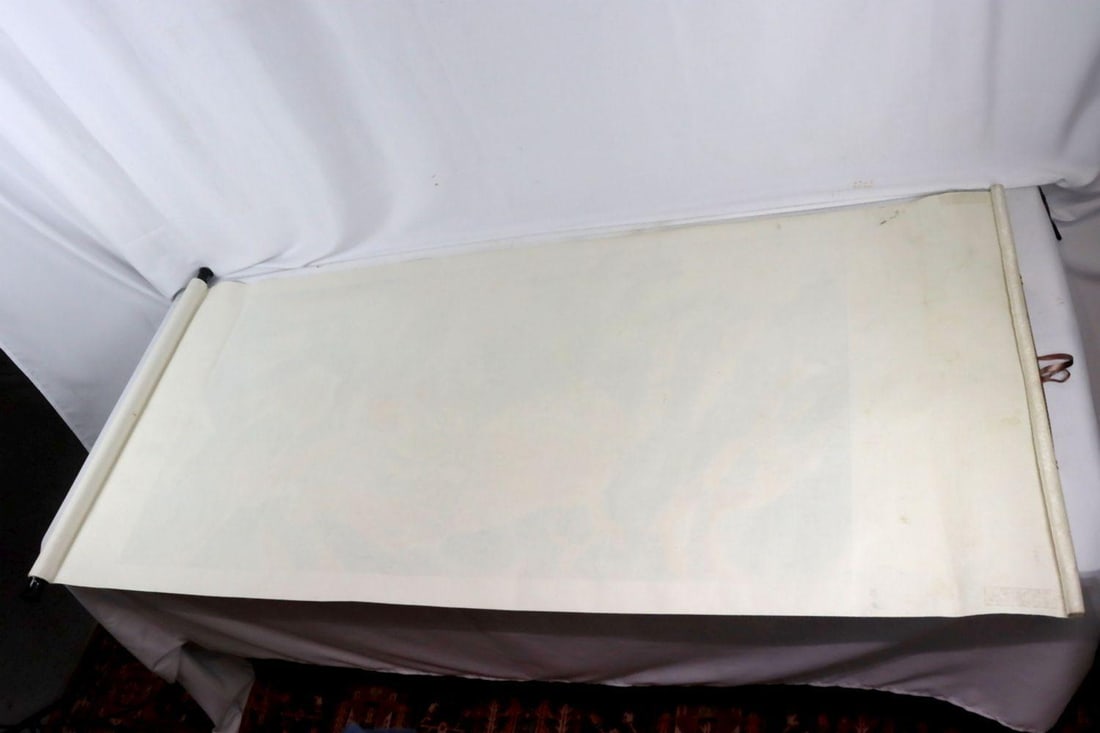 Oriental Silk Scroll Tiger Print - 5