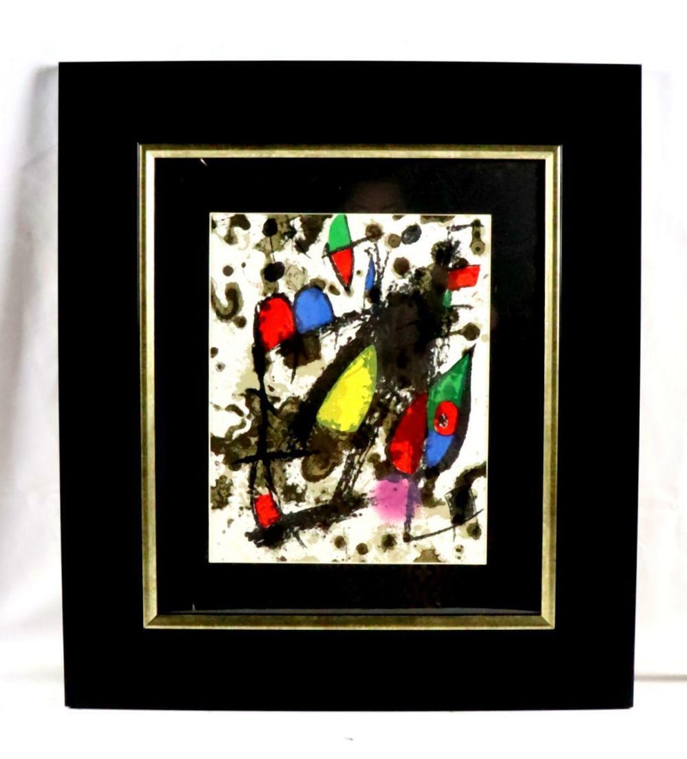 Joan Miro "Lithographs II" Framed Print - 2
