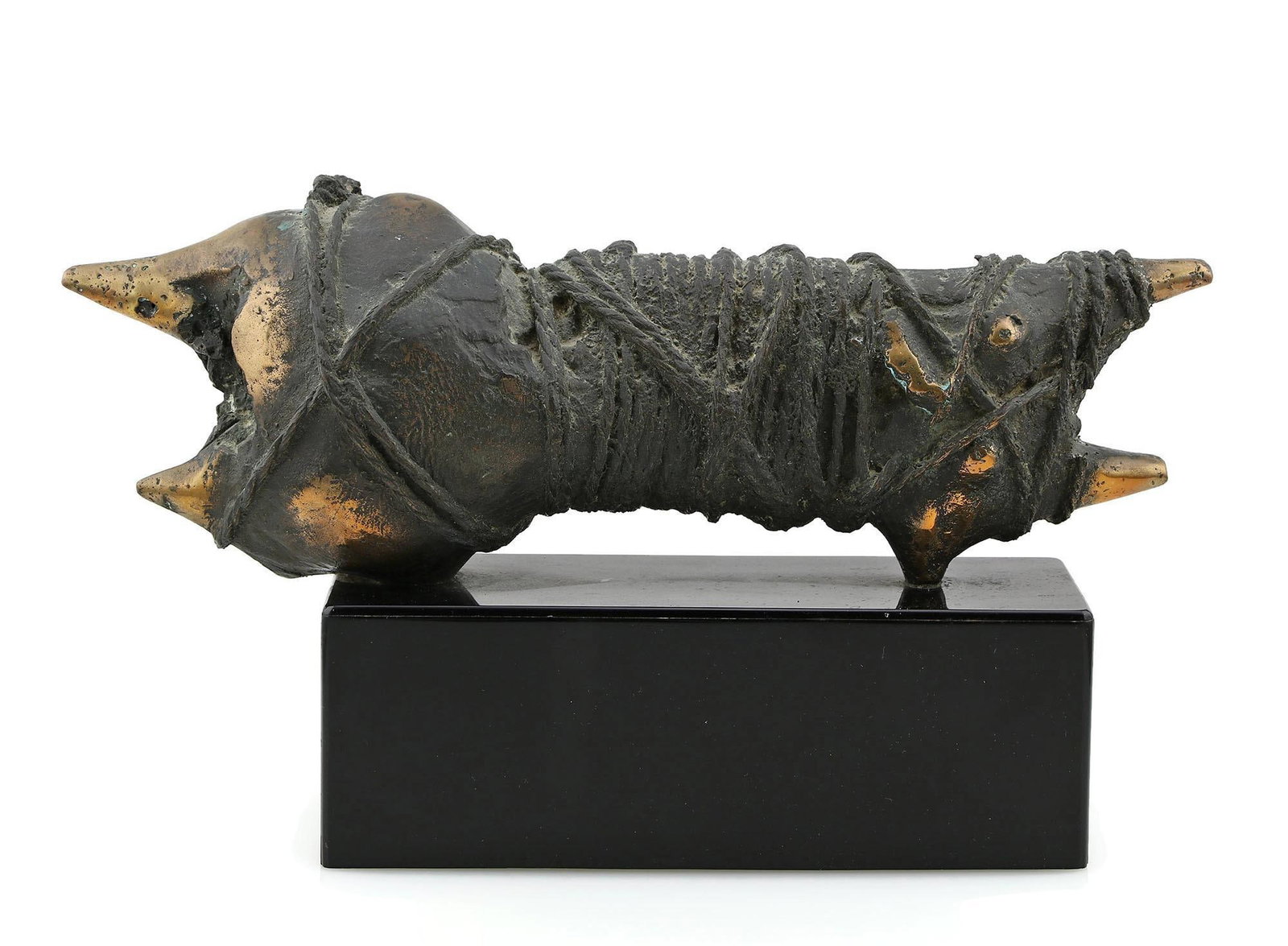 Luis Montoya "Family II Concept I" Bronze Sculpture: Luis Montoya (American, 20th century) Family II Concept I, circa 1972 14.5" H x 8" W x 4" D A unique bronze sculpture titled Family II Concept I, presenting an abstracted figural compositi