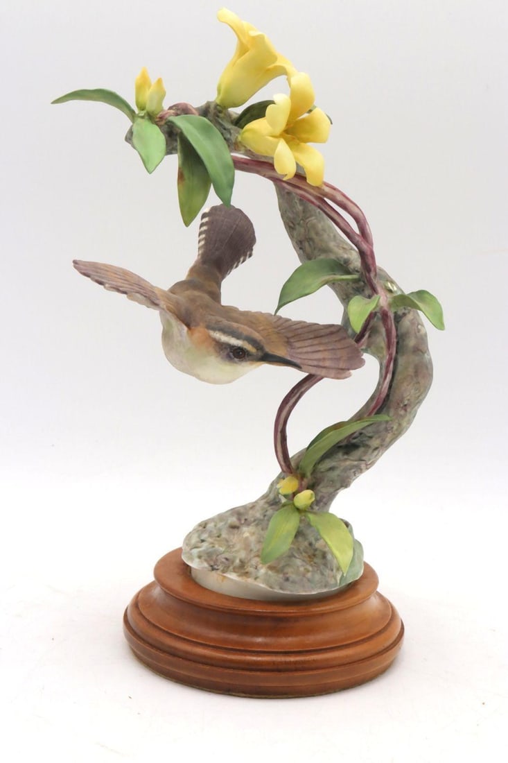 Royal Worcester "Bewick's Wren" Hand Painted Porcelain Sculpture (1 of 5)