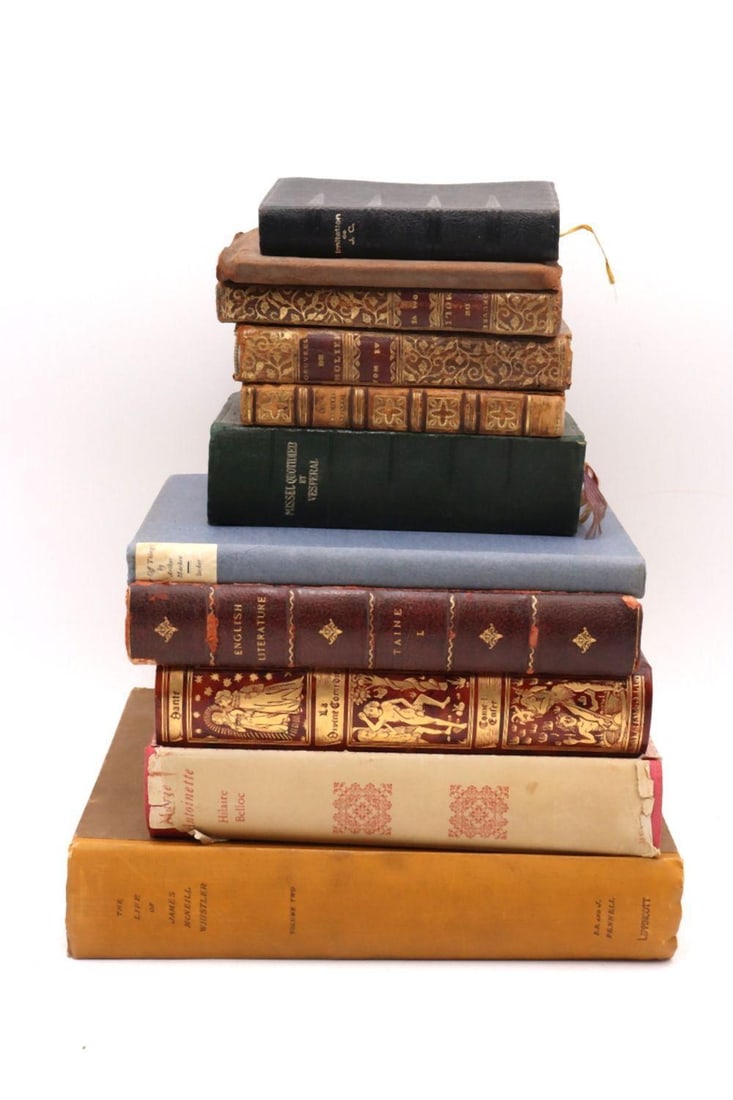 Lot of 11 Antique & 20th C. Books (1 of 3)