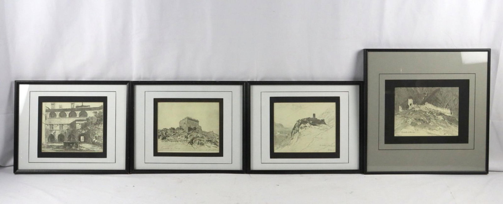 Lot of Four Carlo Chessa Woodcut Engravings (1 of 3)