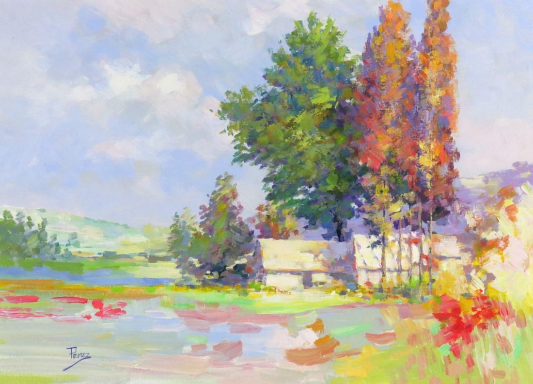 Alex Perez (Chilean, b. 1946) Oil Painting on Canvas (1 of 5)