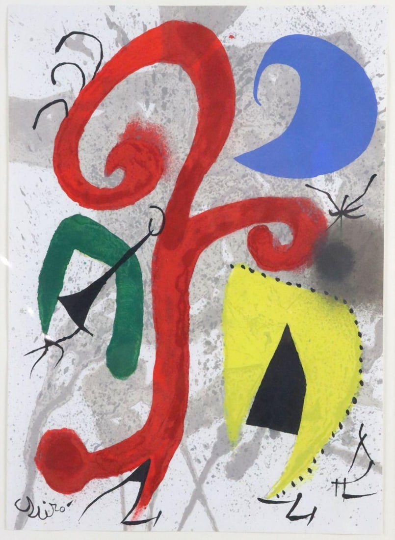 Joan Miró (Spanish, 1893–1983) "Jardin au Clair de Lune" Lithograph (1 of 4)